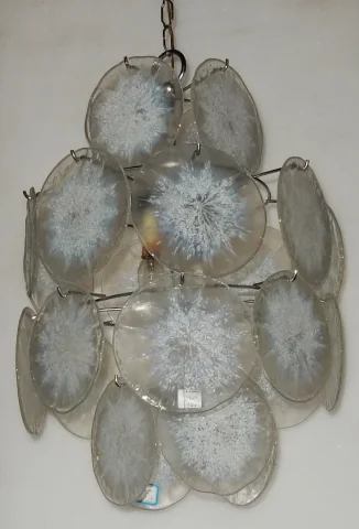 1970′ Lustre Vistosi 24 Disques Opalescents