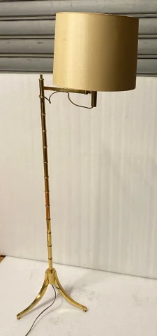 1970′ Liseuse Articulée Bronze Doré Tripode Style Art Deco