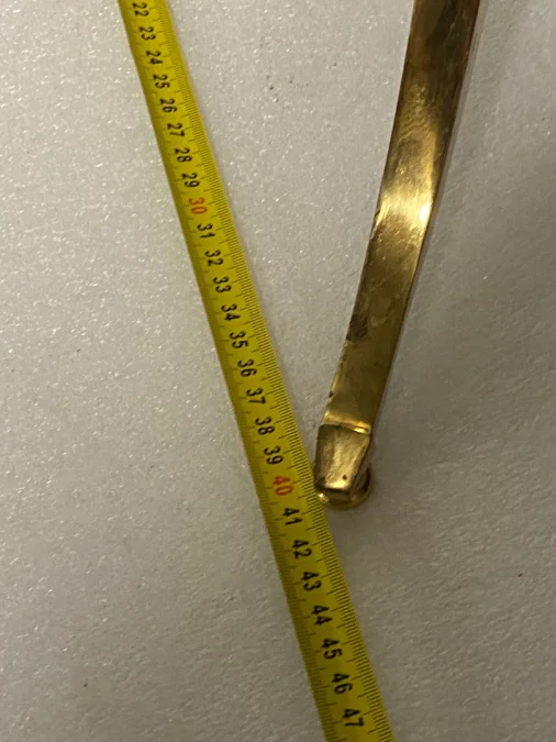 1970s Articulated Reading Lamp in Gilded Bronze, Tripod, Art Deco Style