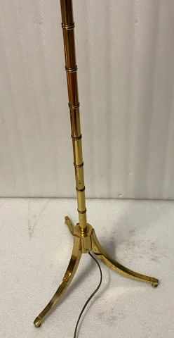 1970′ Liseuse Articulée Bronze Doré Tripode Style Art Deco
