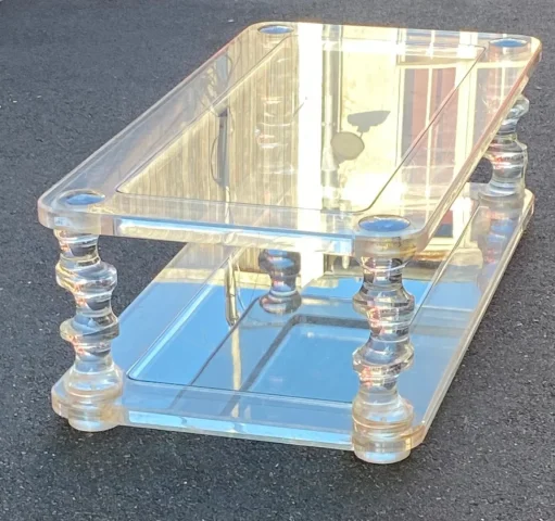 1970s Altuglas Coffee Table ROMEO 0.60m x 1.20m Model 'MIRAGE