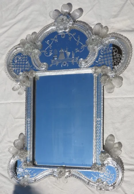 1950/70 Romantic Murano Mirror