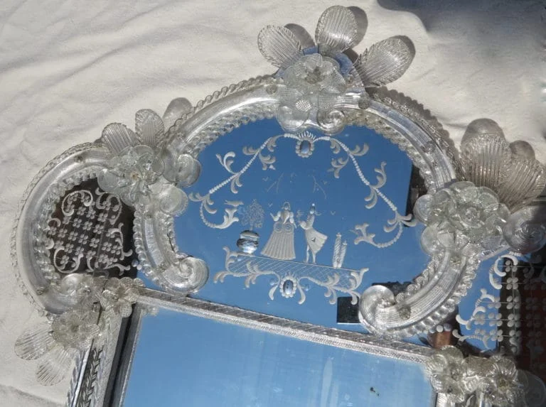 1950/70 Romantic Murano Mirror