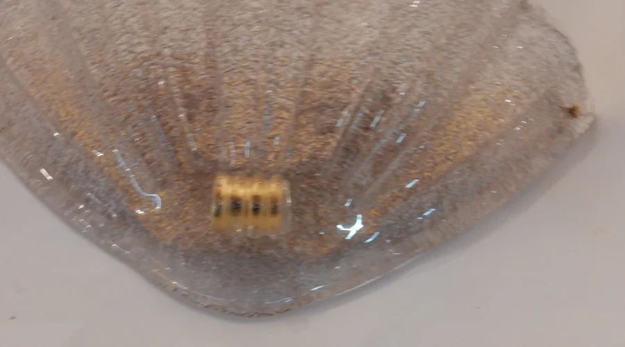 1970′ Pair of Murano Crystal Sconces