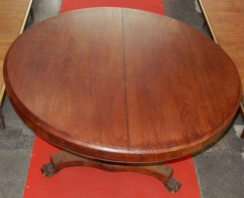 1880′ Guéridon Acajou Basculant