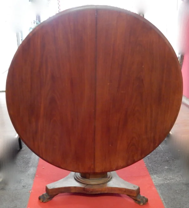 1880′ Guéridon Acajou Basculant