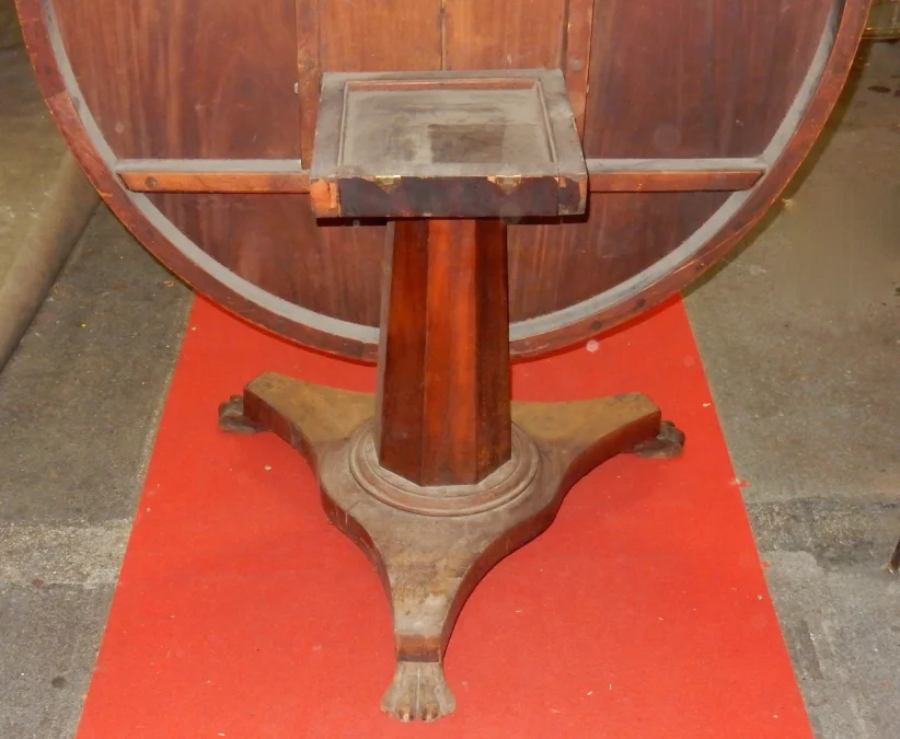 1880′ Guéridon Acajou Basculant