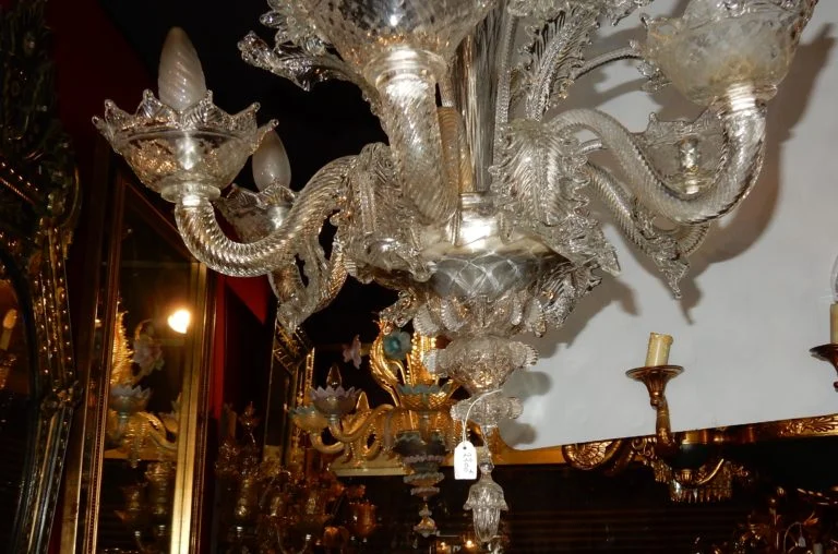 1900/20′ Lustre Cristal Murano 6 Branches