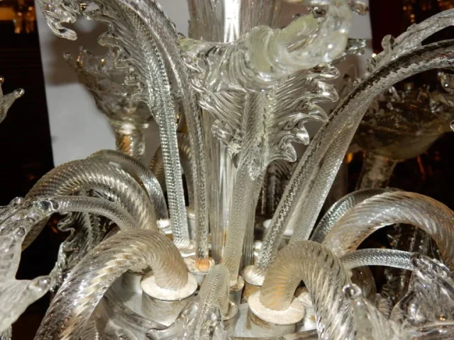 1900/20' Murano Crystal Chandelier with 6 Arms