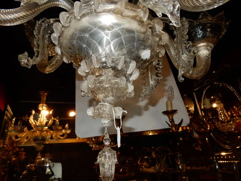 1900/20′ Lustre Cristal Murano 6 Branches