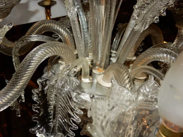 1900/20' Murano Crystal Chandelier with 6 Arms