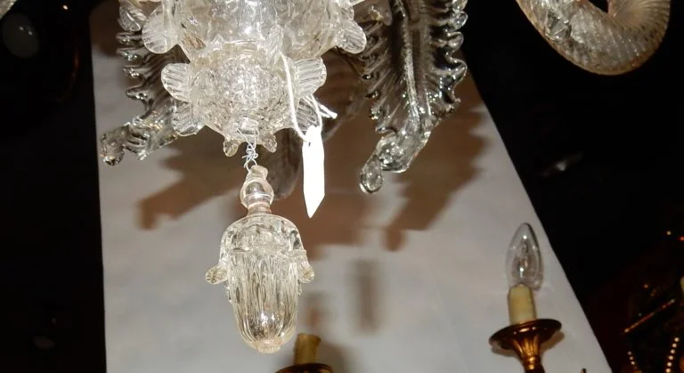 1900/20′ Lustre Cristal Murano 6 Branches