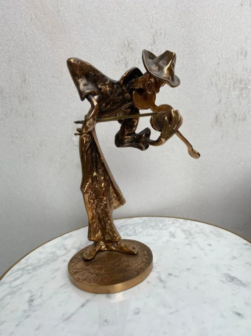 1970s/80s Le Jazz Band – Set of 4 Bronze Sculptures, Signed LOHE