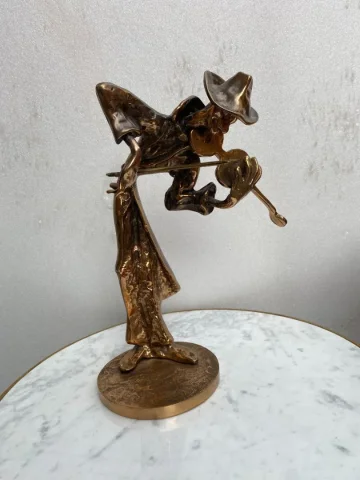 1970s/80s Le Jazz Band – Set of 4 Bronze Sculptures, Signed LOHE