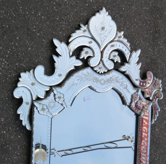 1900 Louis XIV Style Venetian Mirror