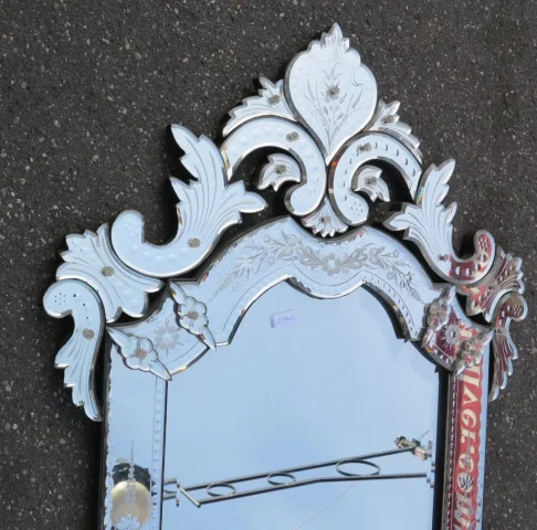 1900 Louis XIV Style Venetian Mirror