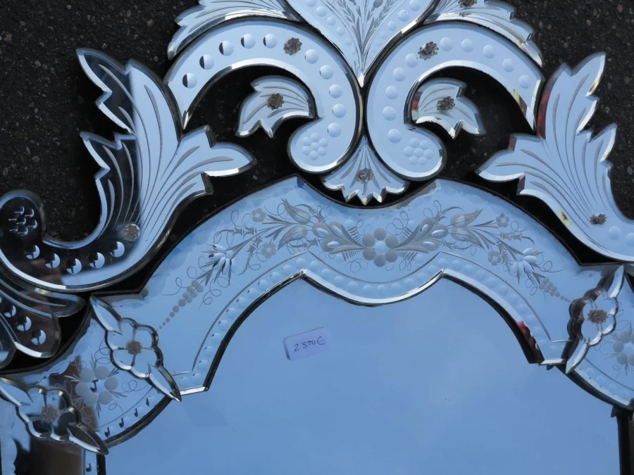 1900 Louis XIV Style Venetian Mirror