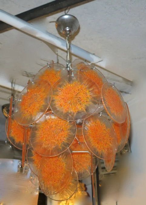 1970′ Venini Chandelier Style Vistosi 27 Pieces