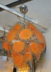 1970′ Venini Chandelier Style Vistosi 27 Pieces