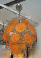 1970′ Venini Chandelier Style Vistosi 27 Pieces