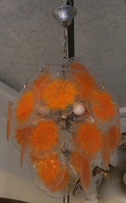 1970′ Venini Chandelier Style Vistosi 27 Pieces