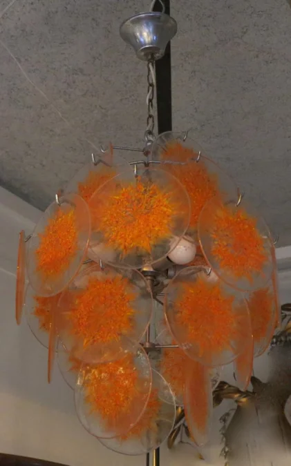 1970′ Venini Chandelier Style Vistosi 27 Pieces