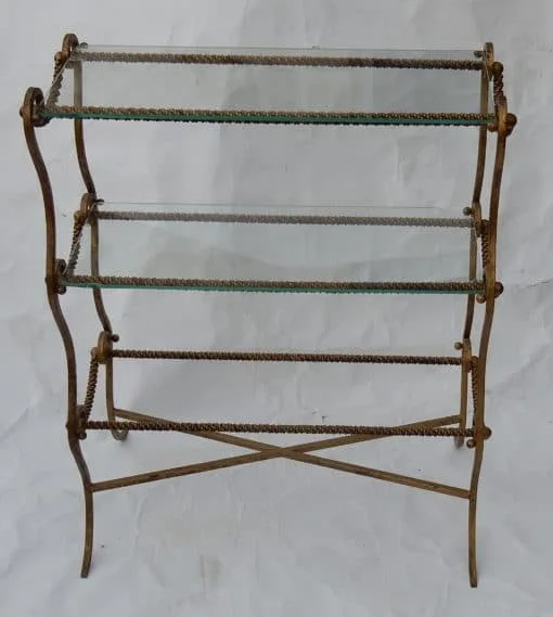 1950/70′ Bibus Brass Shelf DLG Maison Jansen Provenance Parisian Palace