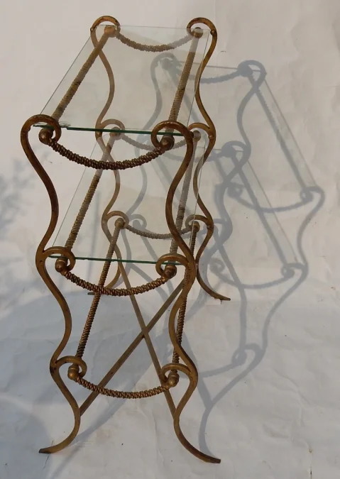 1950/70′ Bibus Brass Shelf DLG Maison Jansen Provenance Parisian Palace