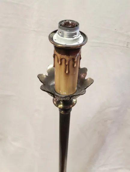 Staande lamp bronzen speld appelachtige Maison Charles