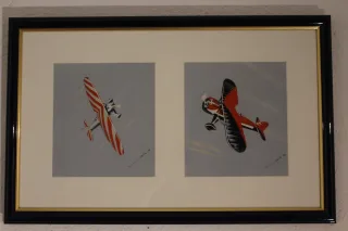 Aquarelle d’avions de voltige