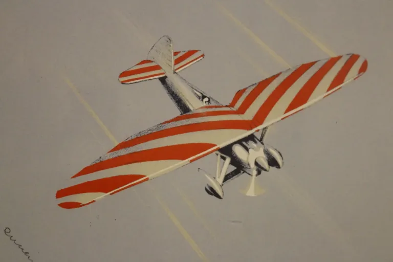 Aquarelle d’avions de voltige