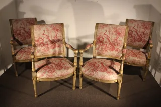 FRANZÖSISCHE DIRECTOIRE PERIOD ARMCHAIRS