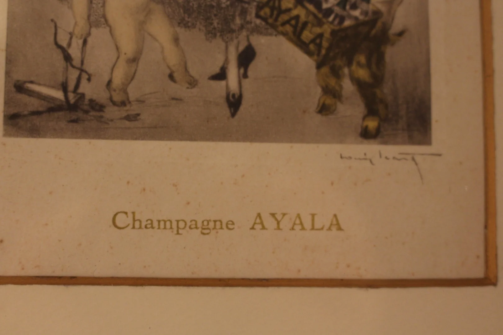Publicité sur le Champagne AYALA