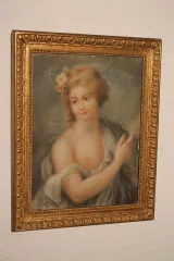 Pastel de femme 18 eme siècle