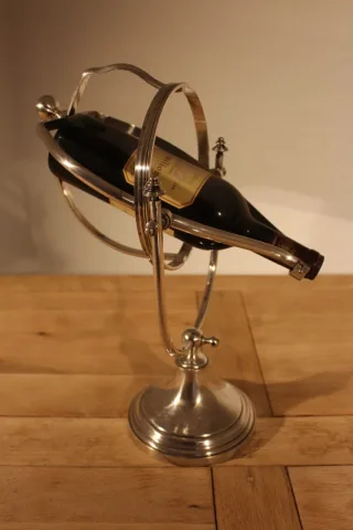 FLASCHENHALTER AUS SILBERPLATTE