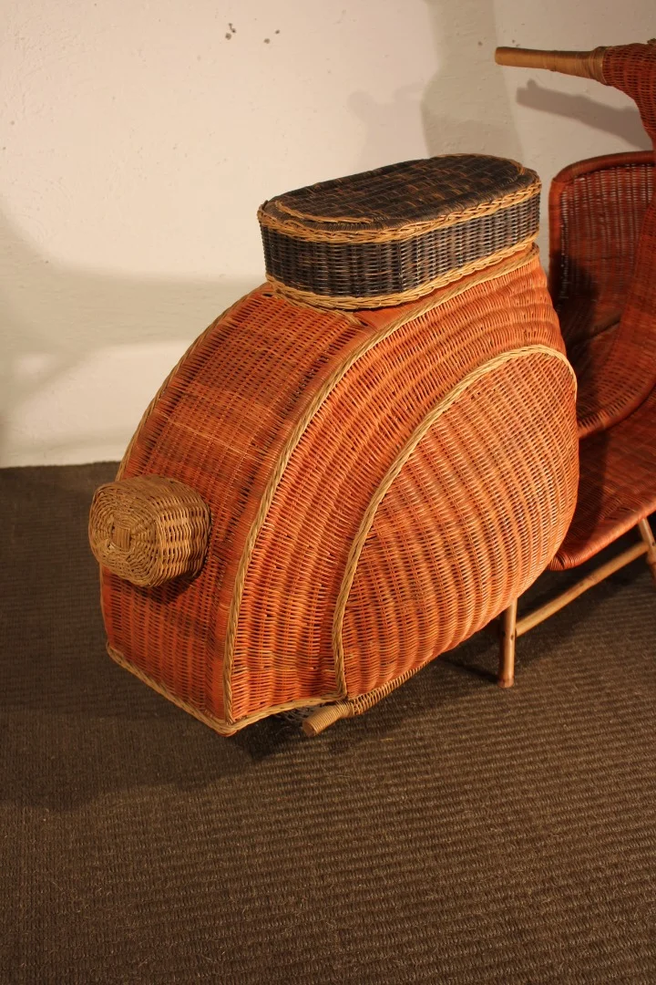 WICKER AND BAMBOO SCULPTURE