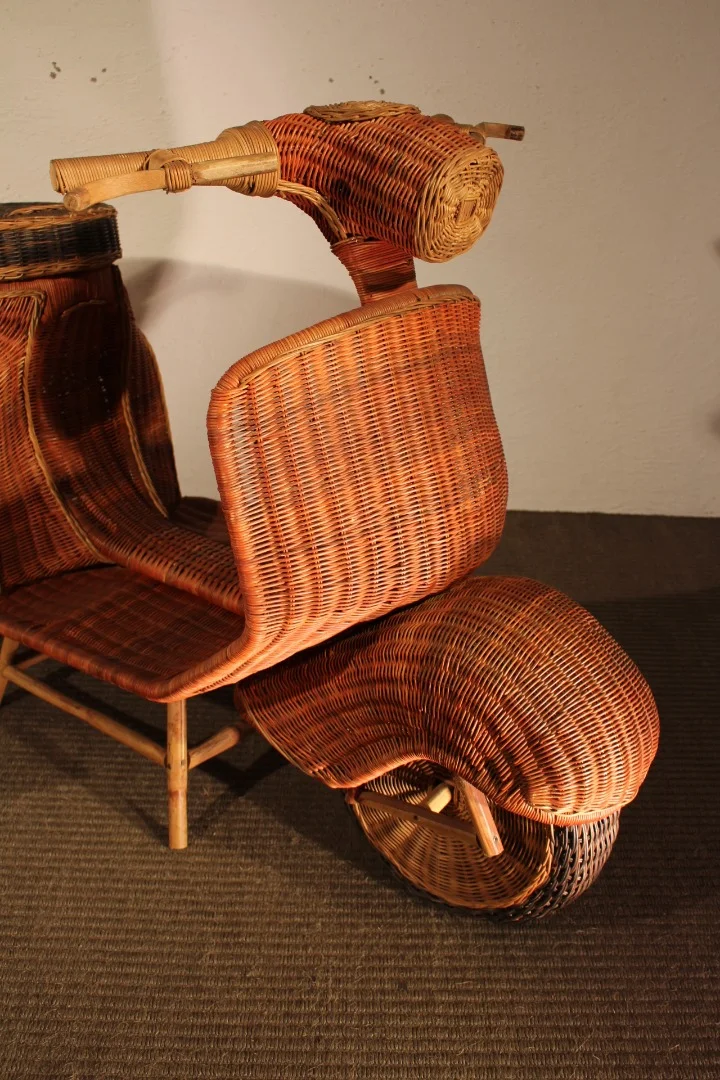WICKER AND BAMBOO SCULPTURE
