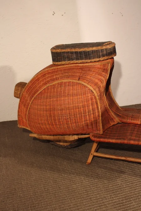 Sculpture osier et bambou