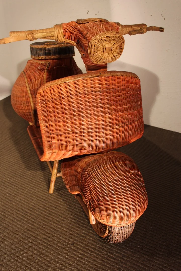 WICKER AND BAMBOO SCULPTURE