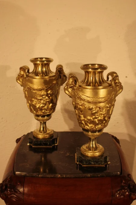 Paire de cassolettes 19e siècle