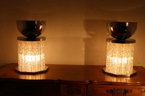 Paire de lampes 1970