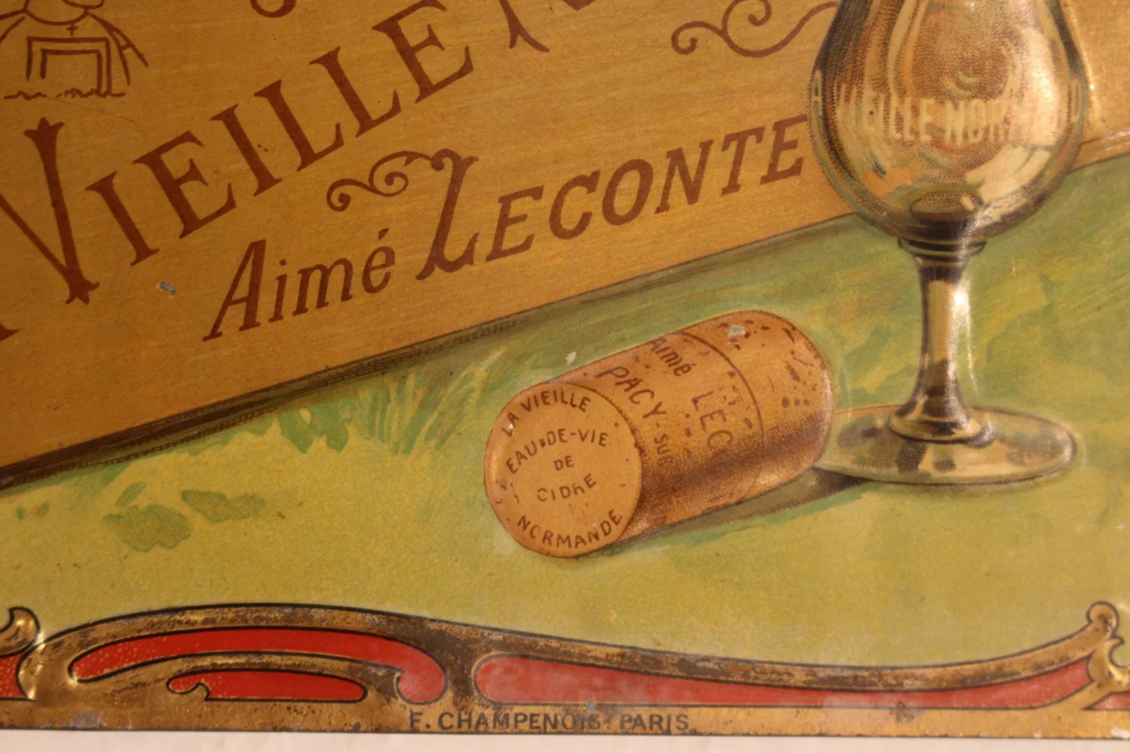 Publicité en tôle peinte
