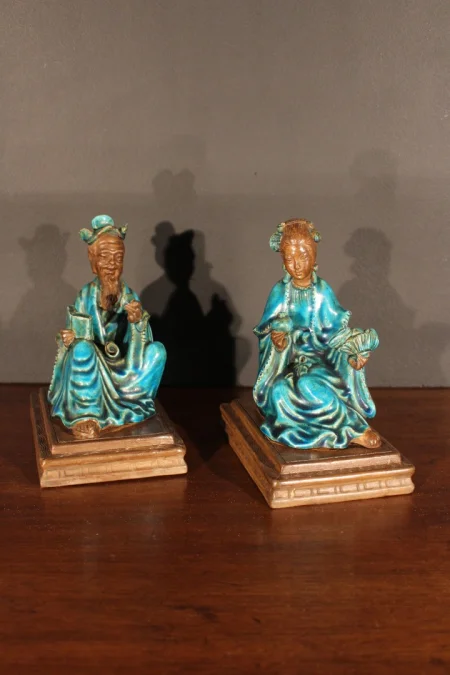 Paire de statues chinoises