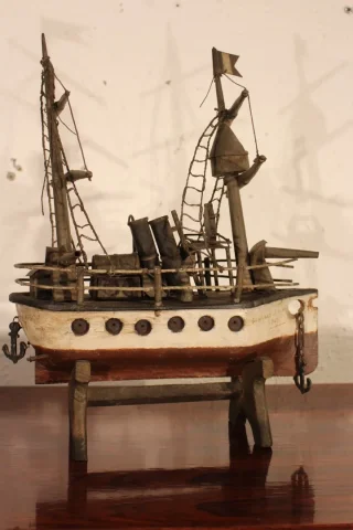 Maquette de bateau vers 1900