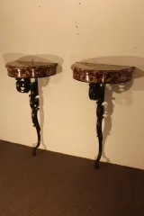 PAIR OF CONSOLE TABLES