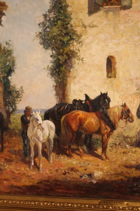 Peinture 19e siècle de Witting