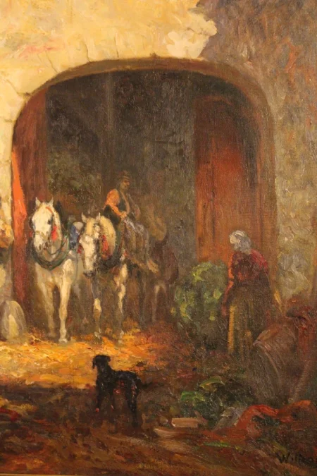 Peinture 19e siècle de Witting