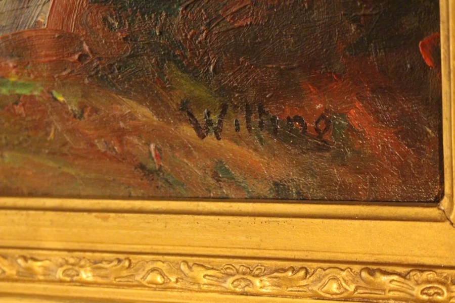 Peinture 19e siècle de Witting