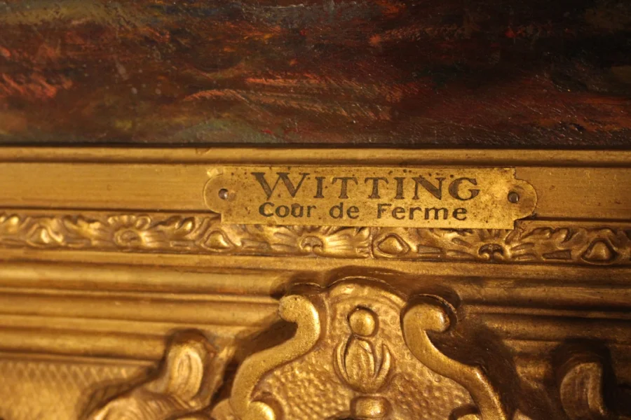 Peinture 19e siècle de Witting