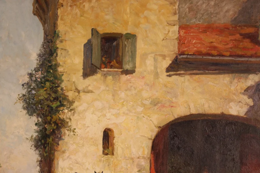 Peinture 19e siècle de Witting